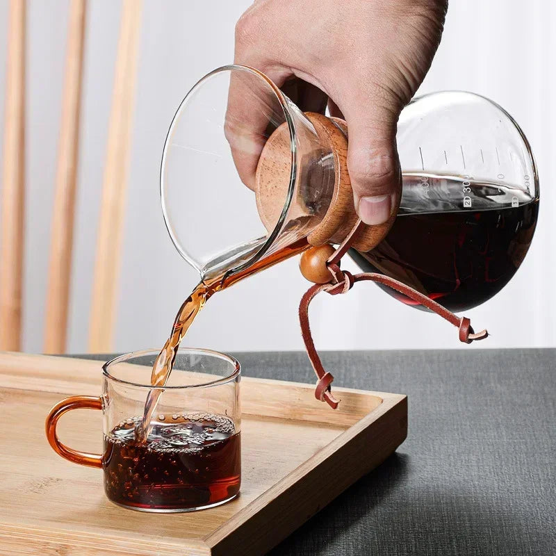 Glass Coffee Pot - Heat-Resistant, Transparent Brewing Tool