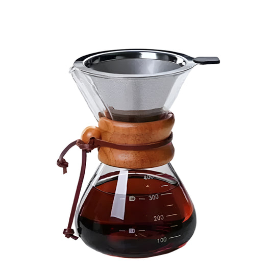 Glass Coffee Pot - Heat-Resistant, Transparent Brewing Tool
